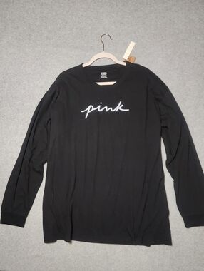VS Victorias Secret PINK Long Sleeve Shirt XXL 2XL Tee